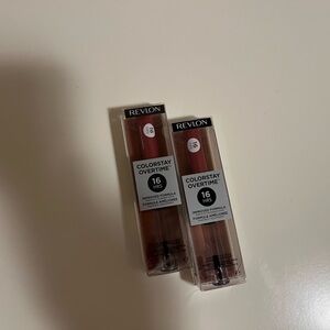 2 New Revlon Overtime Lipstick 005 Infinite Raspberry